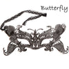 Black Bat Butterfly Flower Lace Masks