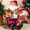 35cm Christmas Sitting Santa Claus Doll
