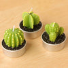 Artificial Cactus Plants Candle Decoration